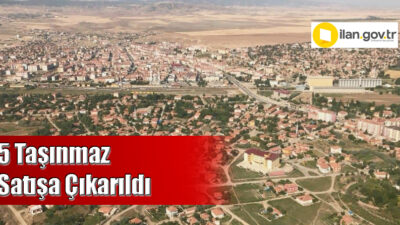 Yozgat’ın Yerköy ilçesinde icra yoluyla satışa çıkarılan taşınmazlara ilişkin ilan