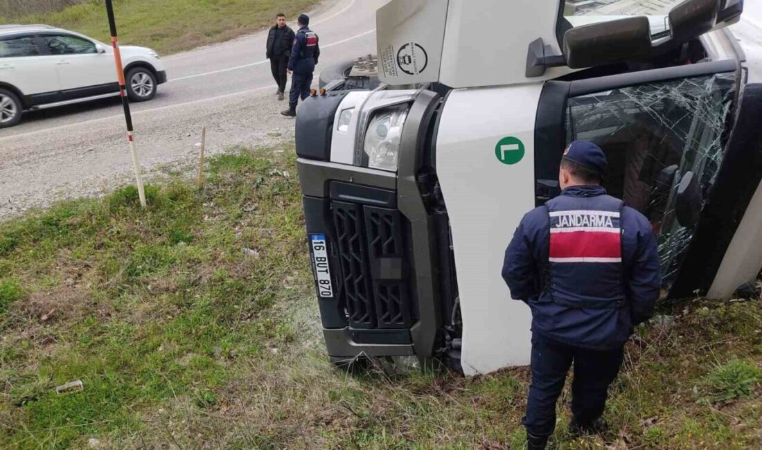 Bursa’nın İnegöl ilçesinde meydana gelen kaza sonucu su yüklü bir