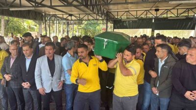 Tarsus’ta, Berdan Irmağı’nda hayatını kaybeden 33 yaşındaki Mehmet Muslukal’ın cenazesi