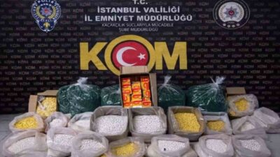 İstanbul’da bir imalathane hedef alınarak düzenlenen kaçak ilaç operasyonunda 2