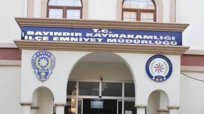 Bayındır ilçesindeki bir operasyonda bir suçlu için yapılan çalışmada, polis