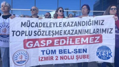 İzmir’de Karşıyaka, Bayraklı, Buca ve Narlıdere belediyelerinde çalışan memurlar, Toplu