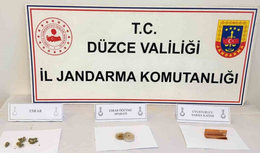 Düzce İl Jandarma Komutanlığı’nın düzenlediği huzur ve güven operasyonunda, 8