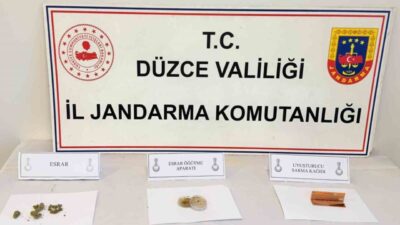 Düzce İl Jandarma Komutanlığı’nın düzenlediği huzur ve güven operasyonunda, 8