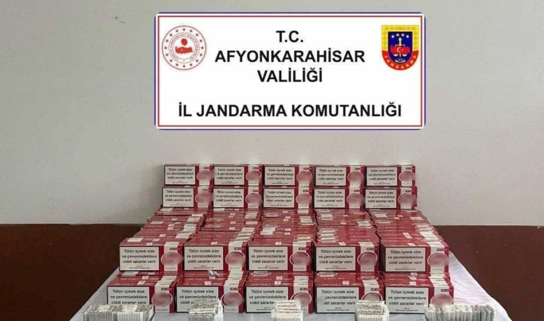Afyonkarahisar’ın Sandıklı ilçesinde jandarma tarafından gerçekleştirilen operasyonda, bir adreste yapılan