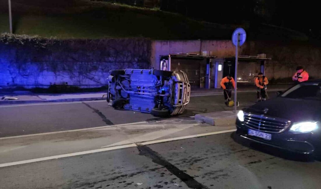 Kağıthane’de Nurtepe Viyadüğü üzerinde meydana gelen trafik kazasında alkollü bir