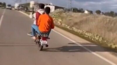 Kahramanmaraş’ta, Dönüklü Mahallesi Bulvarı’nda meydana gelen olayda, motosikletiyle akrobatik hareketler