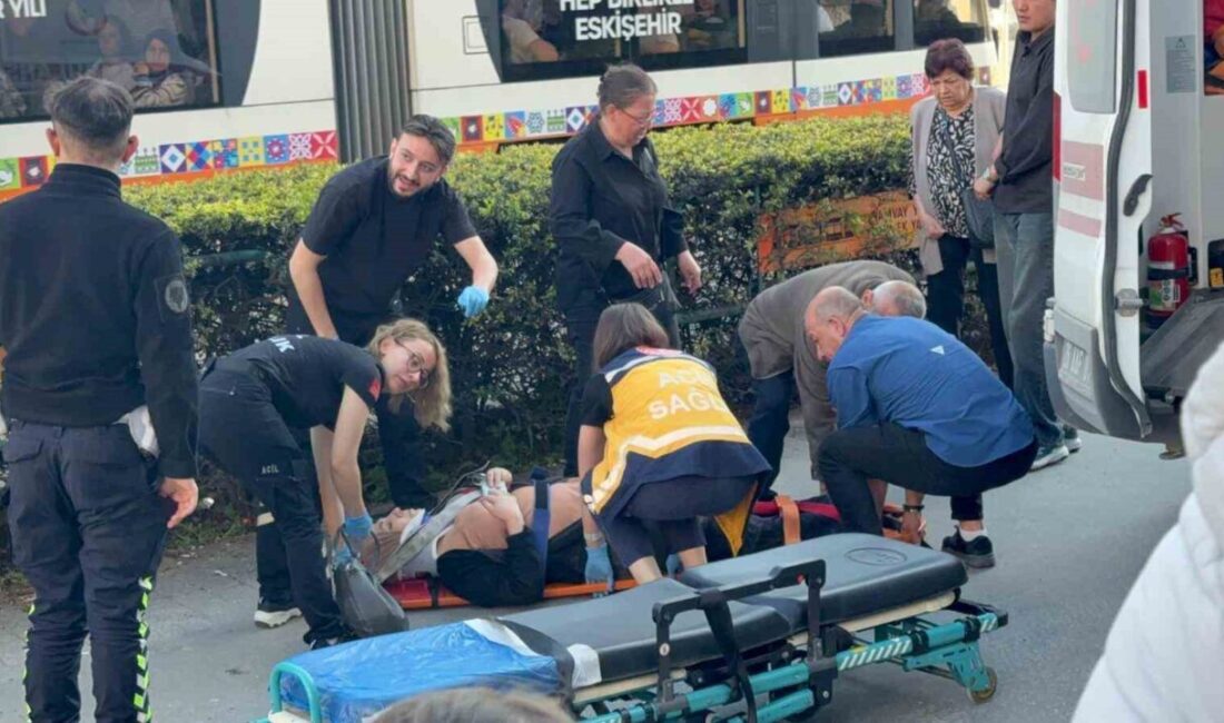 Eskişehir’de bir aracın kaldırımda geri manevra yaparken üzerinden geçtiği yaya