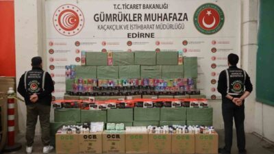 Ticaret Bakanlığı Gümrük Muhafaza ekipleri, Kapıkule Gümrük Kapısı’nda gerçekleştirdikleri operasyonda