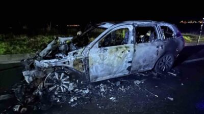 Edirne’de seyir halinde bulunan bir jip, Uzunköprü-Havsa karayolu Parpudar Bayırı