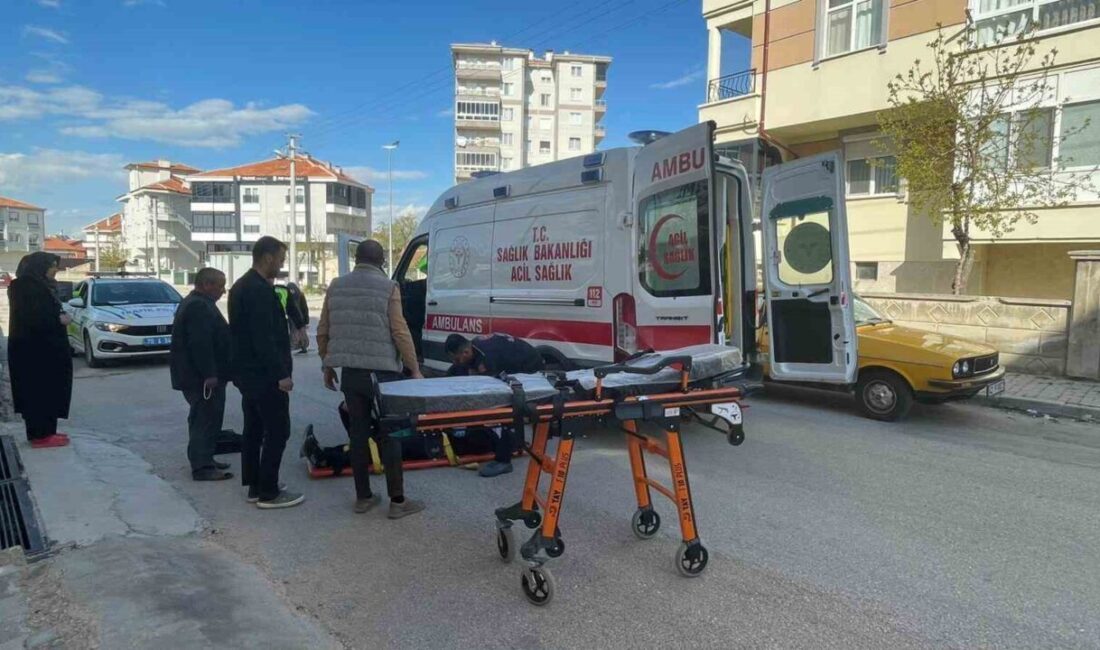 Karaman’da bir motosiklet sürücüsü, Zembilli Ali Efendi Mahallesi 736. Sokak’ta