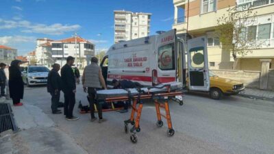 Karaman’da bir motosiklet sürücüsü, Zembilli Ali Efendi Mahallesi 736. Sokak’ta