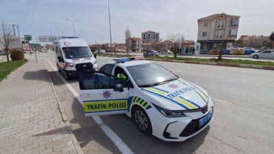 Karaman’da bir motosiklet sürücüsü, sabah saatlerinde Cumhuriyet Mahallesi Recep Tayyip