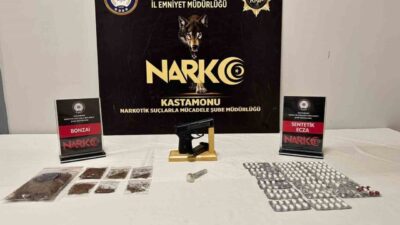 Kastamonu’ da gerçekleştirilen uyuşturucu operasyonunda polis ekipleri tarafından 6 kişi