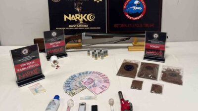 Kastamonu’da polis ekipleri tarafından gerçekleştirilen iki ayrı uyuşturucu operasyonunda 6