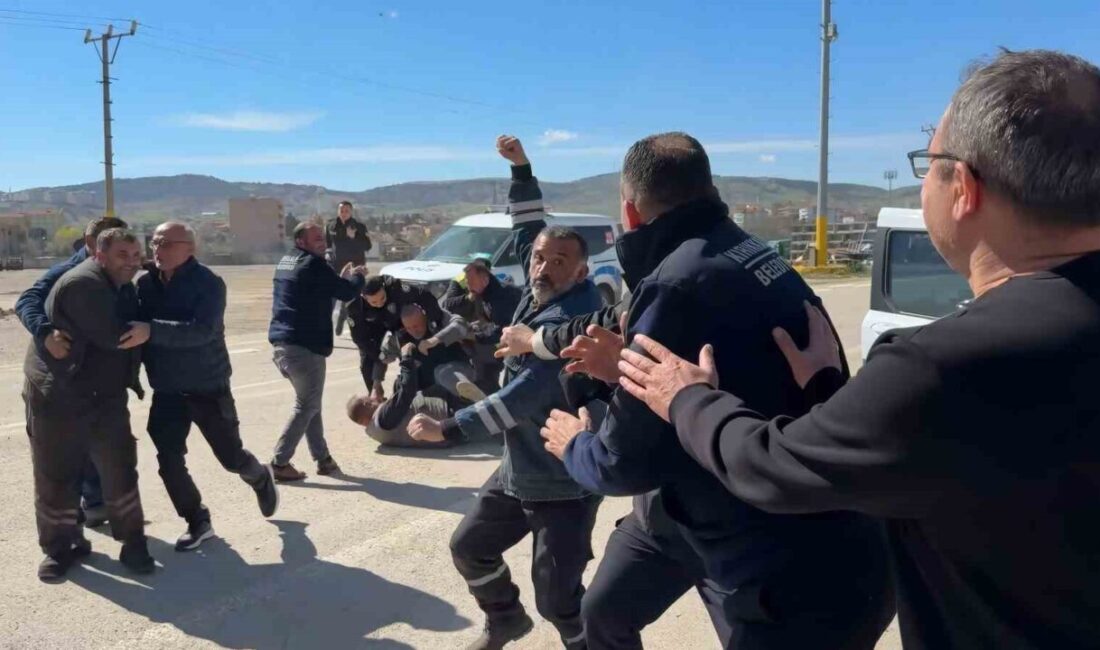 Kırıkkale Belediyesi personelinin kavga ettiği ihbarı üzerine olay yerine sevk