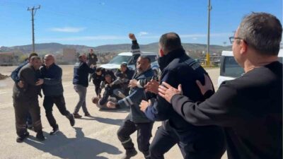 Kırıkkale Belediyesi personelinin kavga ettiği ihbarı üzerine olay yerine sevk