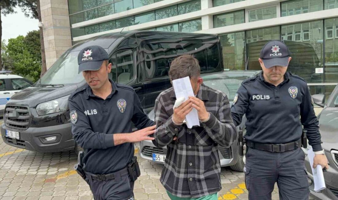 Samsun’da meydana gelen bir kavgada bir kişiyi bıçaklayarak yaralayan zanlı,