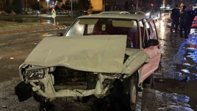 Kocasinan ilçesinde meydana gelen trafik kazasında yaralanan olmazken, kazaya karışan