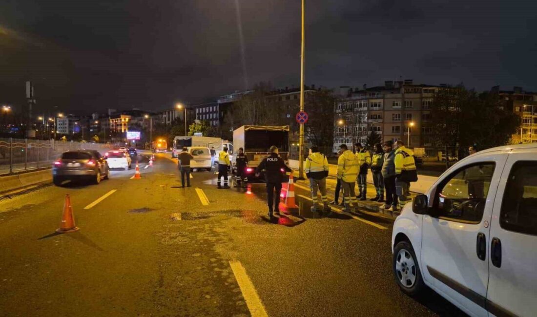 Çankaya ilçesinde meydana gelen trafik kazasında bir motosiklet sürücüsü ağır