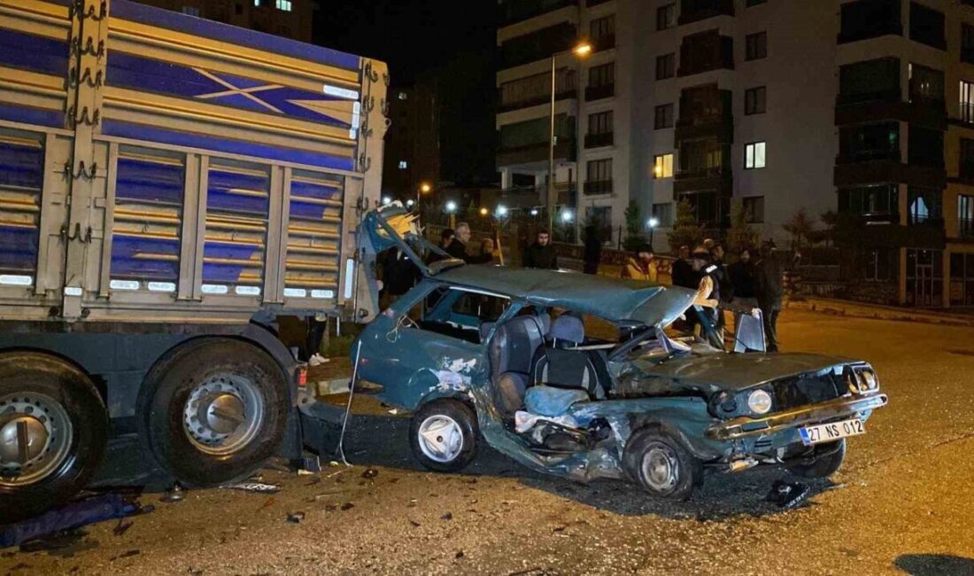 Elazığ’da meydana gelen trafik kazasında, iki aracın çarpışması sonucunda park