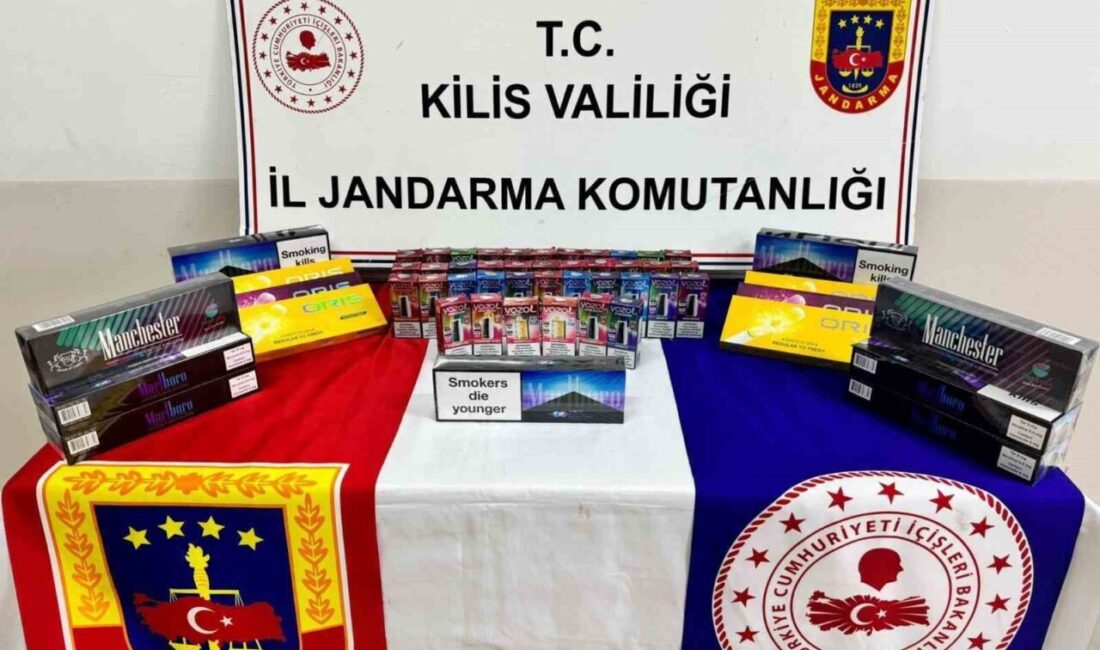 Kilis’te jandarma ekipleri tarafından gerçekleştirilen yol kontrolü ve arama faaliyetinde