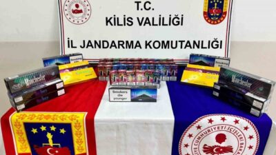 Kilis’te jandarma ekipleri tarafından gerçekleştirilen yol kontrolü ve arama faaliyetinde