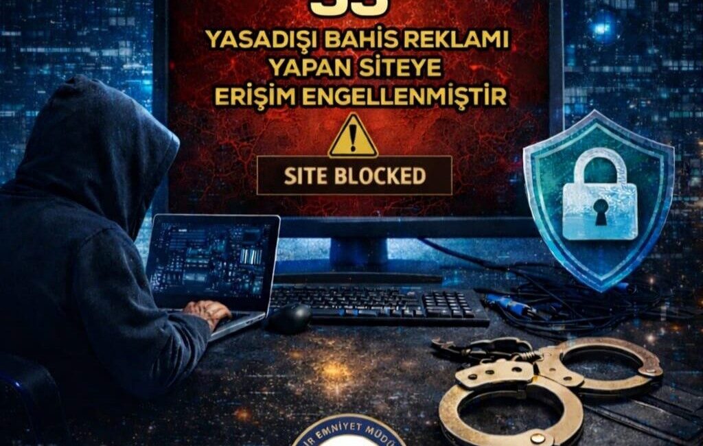 Kırşehir’de, yasadışı bahis sitelerinin reklamını yapan 33 internet sitesine erişim