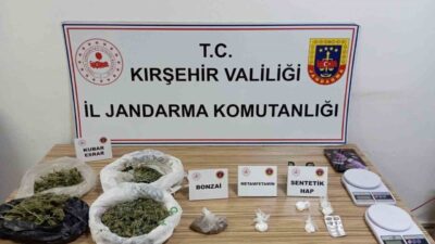 Kırşehir’de İl Jandarma Komutanlığı ekipleri tarafından düzenlenen bir operasyonda çeşitli