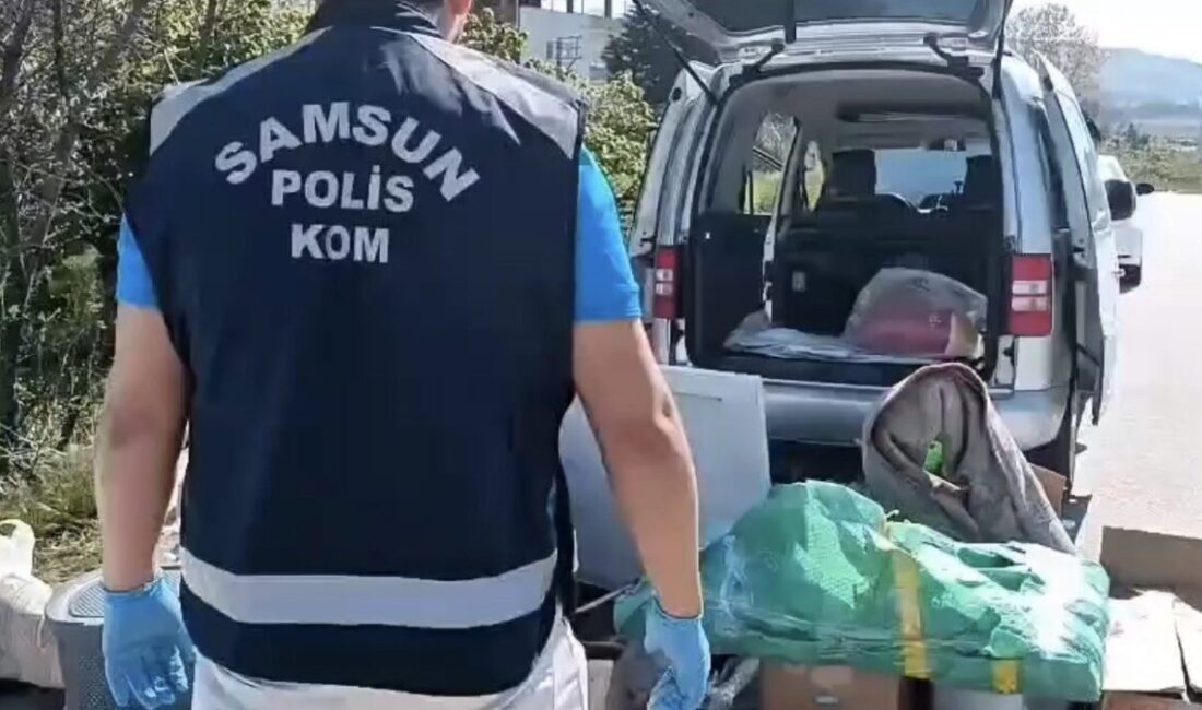 Samsun’un Canik ilçesinde, polis ekipleri tarafından durdurulan bir araçta şüpheli