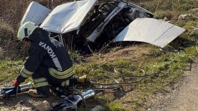 Konya’nın Seydişehir ilçesinde meydana gelen trafik kazasında, bir aracın kontrolünü