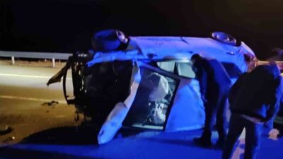 Kayseri’nin Bünyan ilçesinde meydana gelen bir trafik kazasında bir otomobil