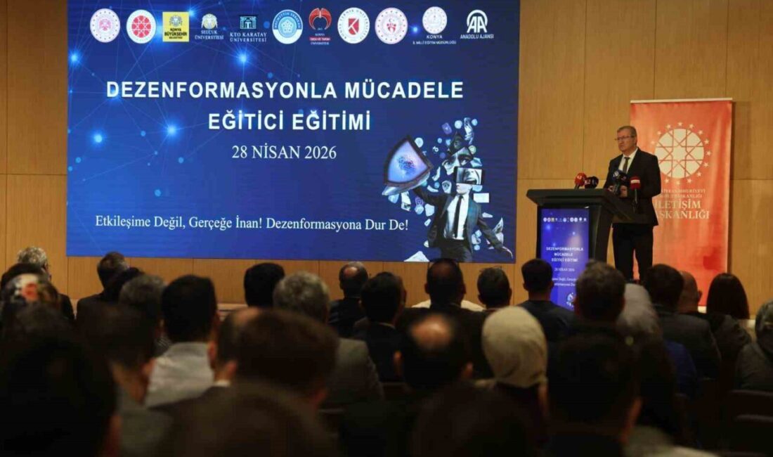 Konya’da gerçekleştirilen bir etkinlikte, Cumhurbaşkanlığı İletişim Başkanlığı Konya Bölge Müdürlüğü