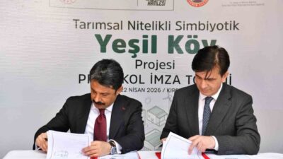 Kırşehir’de “Tarımsal Nitelikli Simbiyotik Yeşil Köy Projesi”nin protokolü imzalandı. Kesikköprü