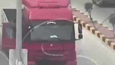 Hatay’da ağır tonajlı araçların girişine yasak getirilen bölgeye giren ve