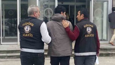 Kuşadası ilçesinde, aramaları bulunan 2 kişi, polis ekipleri tarafından gözaltına