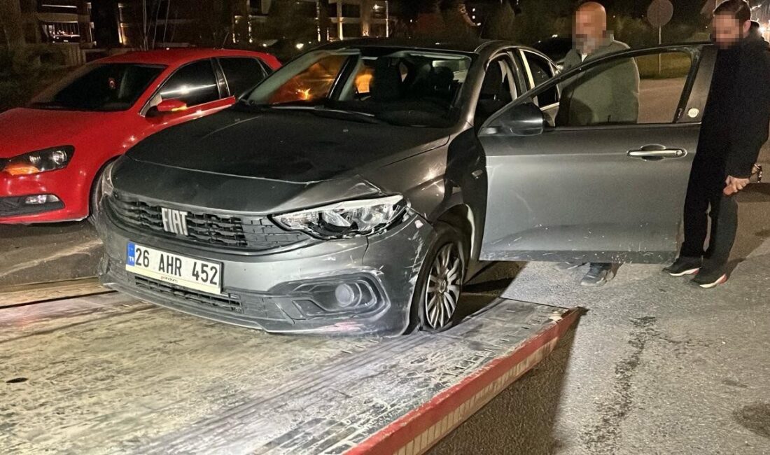 Eskişehir çevreyolu üzerinde polisin ‘dur’ ikazına uymayarak kaçmaya çalışan bir