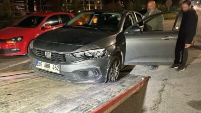 Eskişehir çevreyolu üzerinde polisin ‘dur’ ikazına uymayarak kaçmaya çalışan bir