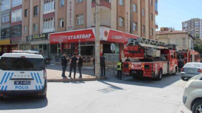 Melikgazi ilçesinde bulunan bir lokantanın bacasında meydana gelen yangın, itfaiye