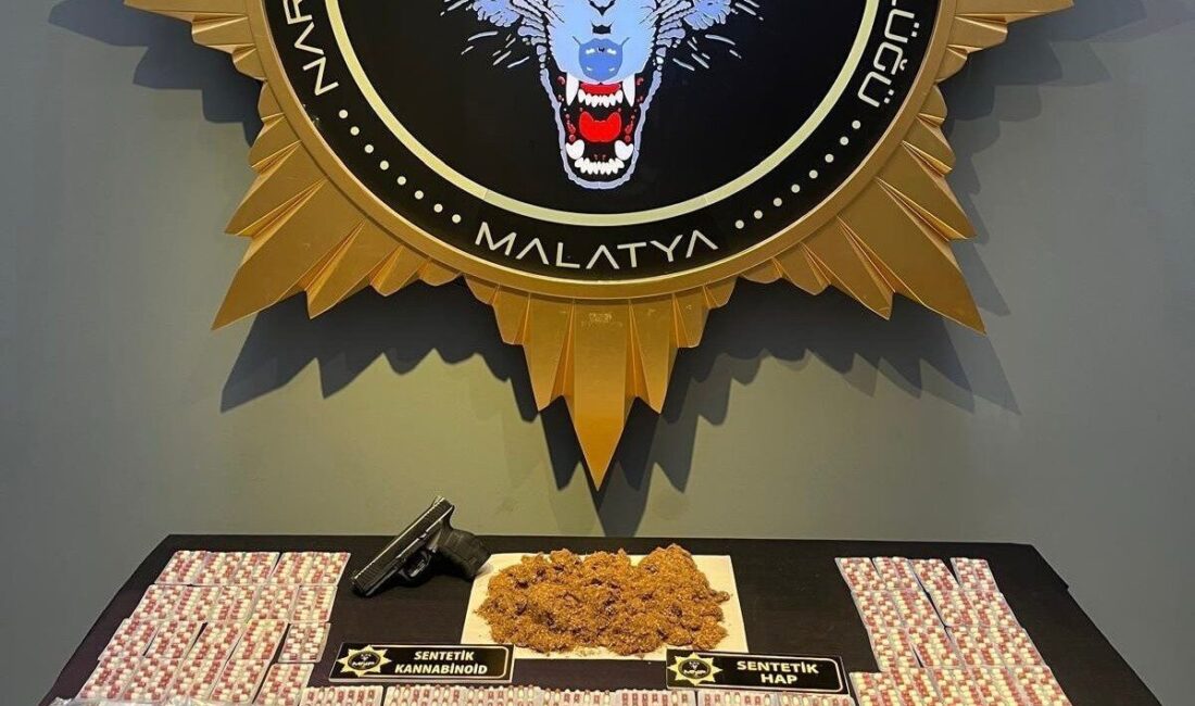 Malatya’da, emniyet güçleri tarafından sokak satıcılarına yönelik gerçekleştirilen operasyonda uyuşturucu