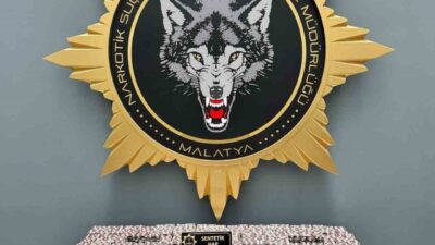 Malatya’da gerçekleştirilen operasyonda 21 bin 275 adet sentetik uyuşturucu madde