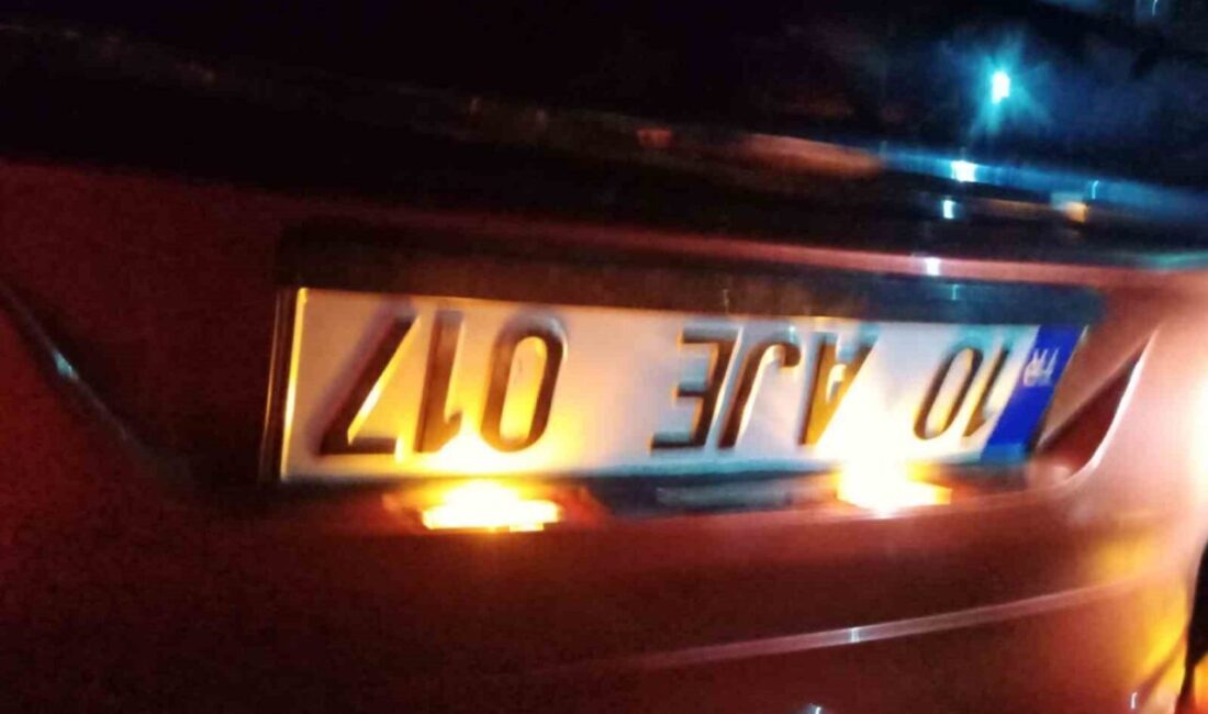 Manyas ilçesinde tek taraflı bir trafik kazası meydana geldi ve