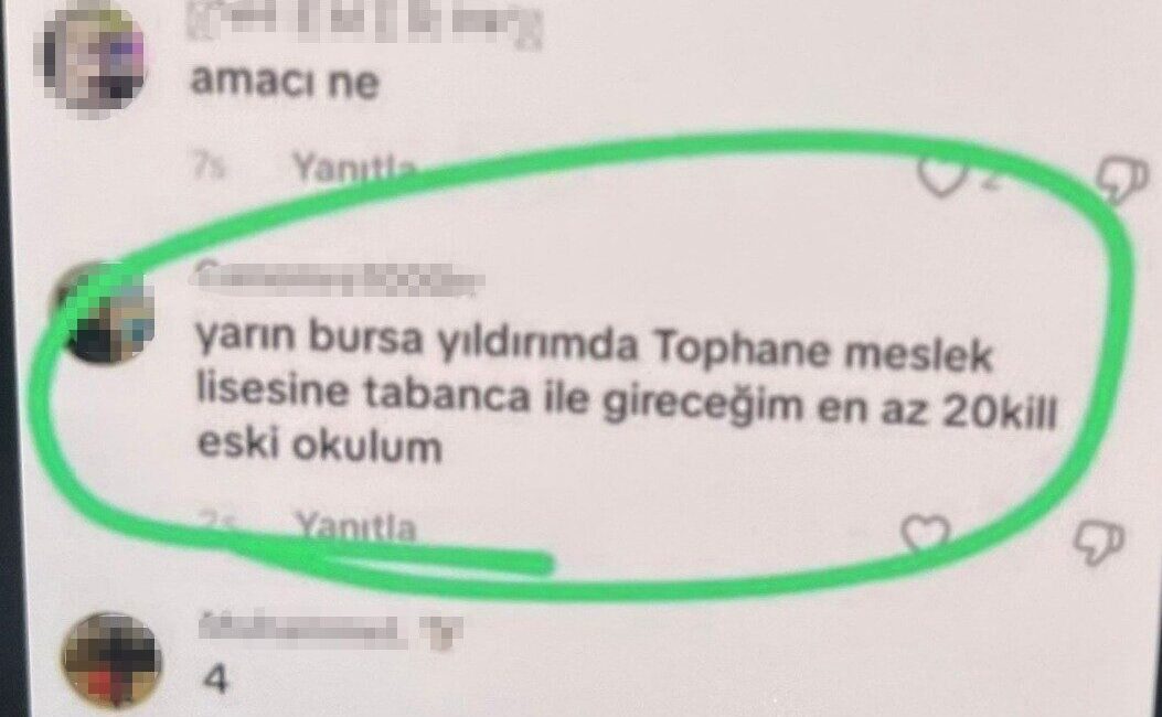 Bursa’da, okullara yönelik saldırı planladığı iddia edilen 2 şüpheli, sosyal