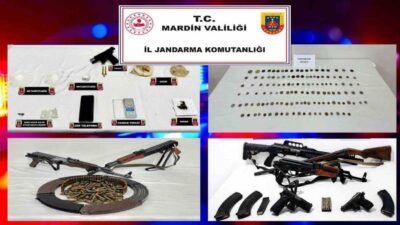 Mardin’de silah ve tarihi eser kaçakçılığıyla ilgili gerçekleştirilen operasyonda 6