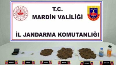 Midyat ilçesinde jandarma ekiplerinin gerçekleştirdiği operasyonda 1 kilo 75 gram