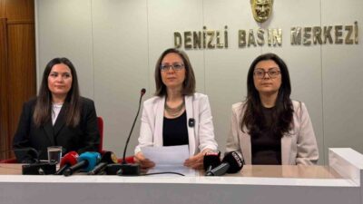 Denizli Zübeyde Hanım Anaokulu’nda gerçekleştirilen 23 Nisan kutlamalarında, mehter marşının