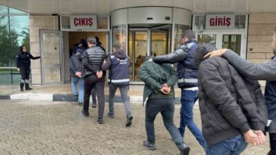 Samsun merkezli 13 ilde eş zamanlı olarak gerçekleştirilen operasyonda araçların