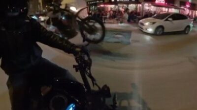 Eskişehir’de yaşanan bir olayda motosiklet sürücüsü, sosyal medyada paylaşım yapmak