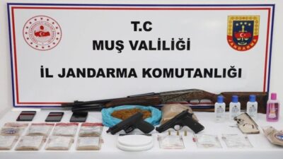 Muş ilinde jandarma ekipleri tarafından uyuşturucu madde üretimi ve ticareti