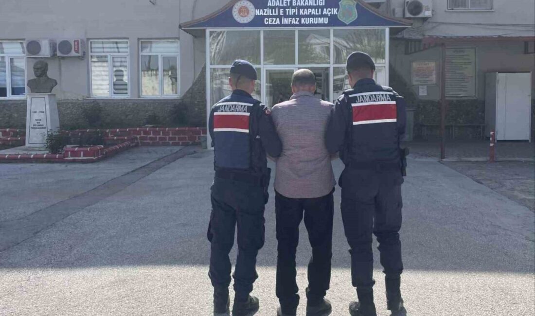 Nazilli ilçesinde jandarma ekipleri, 33 yıl hapis cezasıyla aranan bir